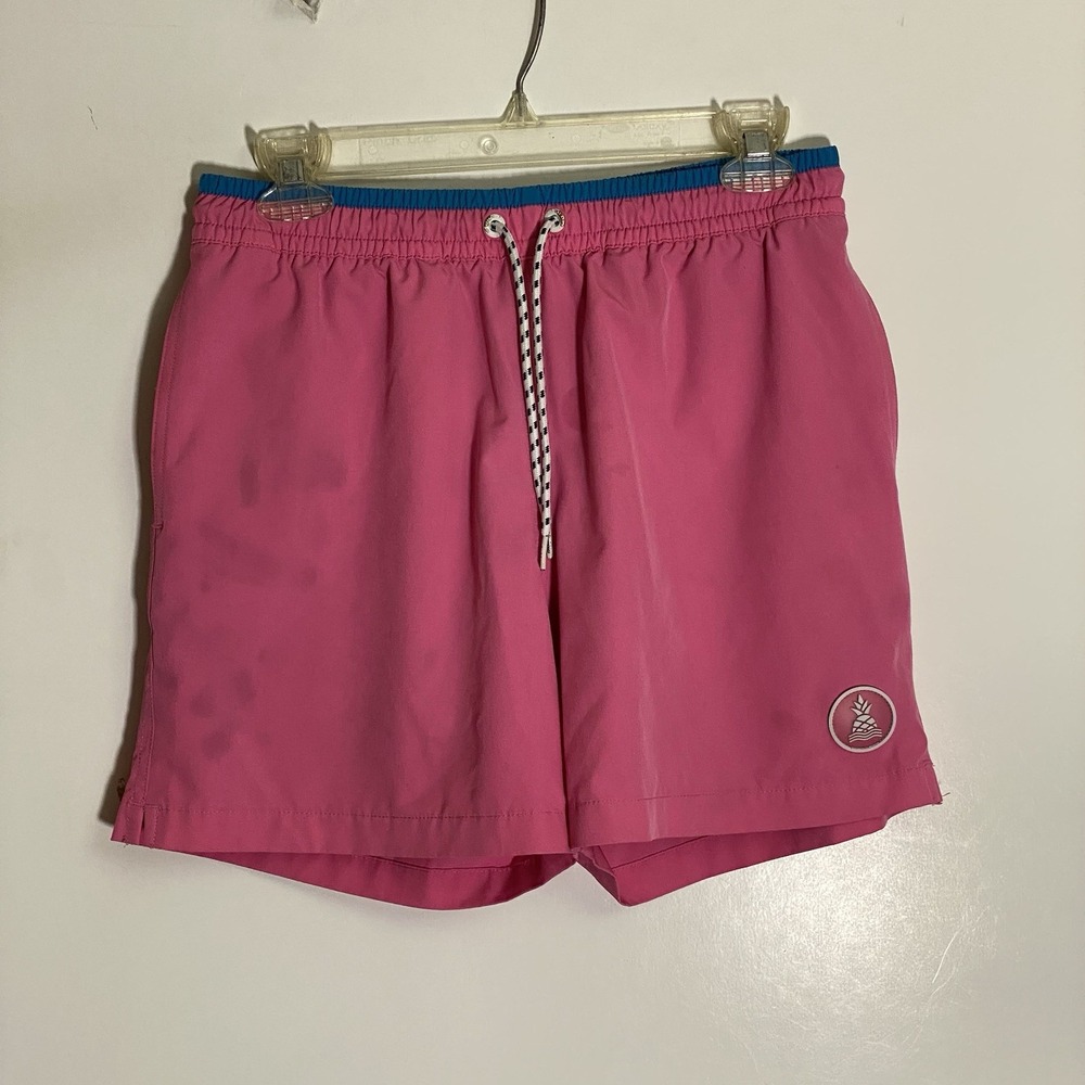 Chubbies Swiming Trunks Mens Small Pink Lined Classic Avalon Stretch Beach Pool